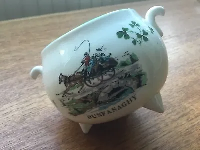 Buy Vintage CARRIGALINE Pottery Cork Ireland Footed Trinket Bowl Dunfanaghy Irish • 9.99£