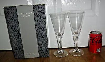 Buy Pair Of Vintage Dartington Sharon FT115 Large 9  Water Wine Goblet Glasses Boxed • 49.99£