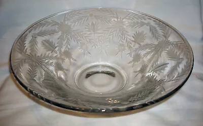 Buy Vintage Tiffin Art Deco 15360 Unknown Cutting Etch Pattern 12” Console Bowl Dish • 9.58£