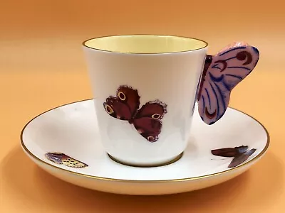 Buy Wedgwood China The Harlequin Collection Butterfly Design Tea Cup & Saucer Set. • 59.95£