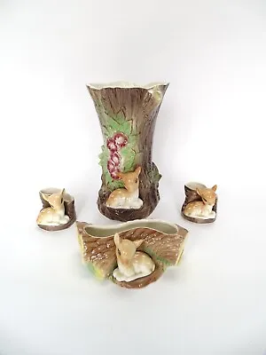 Buy Collection Of Hornsea Fauna Deer Fawn Vase Skippy Ceramic Pottery • 20£