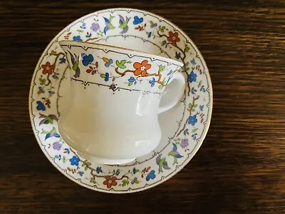 Buy Rare Plant Tuscan Bone China Made In England Tea Cup And Saucer Bird Design • 34.08£