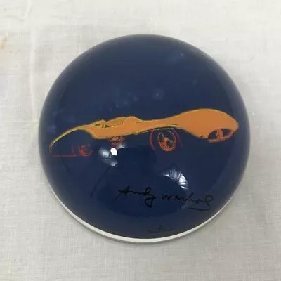 Buy Andy Warhol Rosenthal Glass Paperweight Yellow Car • 30£