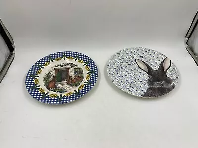 Buy Royal Stafford Ceramic 11in Spring Bunny Dinner Plate Set For 2 BB01B16035 • 34.95£