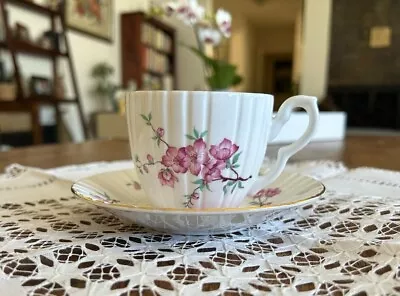 Buy VTG Royal Sutherland Bone China Tea Cup And Saucer, Country Dogwood Blossoms • 28.45£