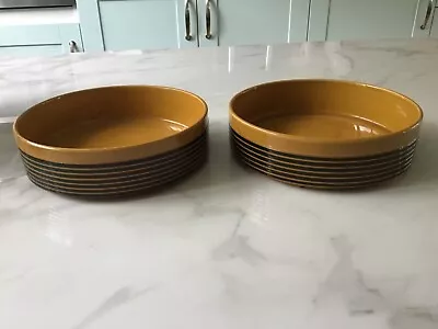 Buy Two T G Green - Brown With Black Strip -  Bowls / Dishes • 15£