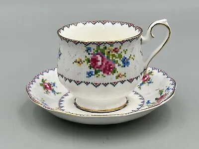 Buy Royal Albert Petit Point - Tea Cup And Saucer. • 9.99£