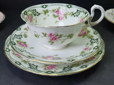 Buy Beautiful Antique Aynsley Bone China Wedding Roses Tea Cup Saucer Trio • 57£