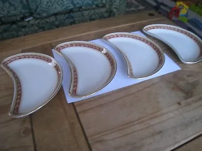Buy 4 Vintage  Corner Side Plates  By Churchill Hotel Ware Good Condition • 5.50£