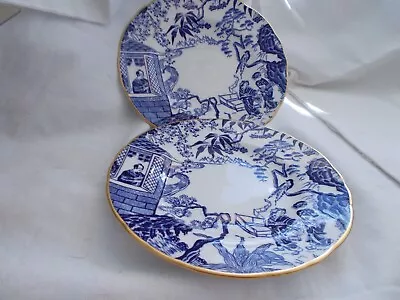 Buy 2 Royal Crown Derby Plates Mikado Over 6  Across • 10£