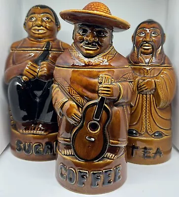 Buy Vintage Kitsch P&K Price Kensington Set Of Tea Coffee & Sugar Containers Jars • 35£