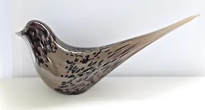 Buy Wedgwood Brown Speckled Glass Long Tailed BIRD - Paperweight - Slight Damage • 16.50£