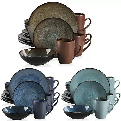 Buy Vancasso BUBBLE Dinner Set 16/32/48pc Stoneware Crockery Dining Plates Bowl Mug • 179.99£