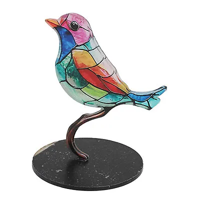 Buy Stained Glass Birds On Branch Desktop Ornaments Birds On Branch Ornaments • 6.08£
