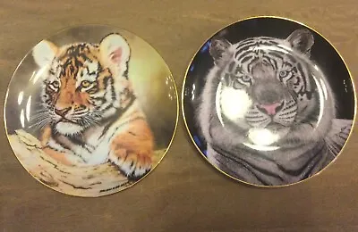 Buy Royal Doulton Decorative China 8”Plates, Tiger Cub & White Majesty • 12£