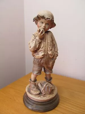 Buy Vintage Capodimonte Giuseppe Armani Boy Eating An Apple Figurine • 4.99£