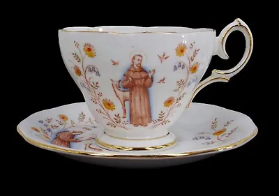 Buy St. Francis Queen Anne Tea Cup Saucer Fine Bone China England Gold Trim • 21.71£