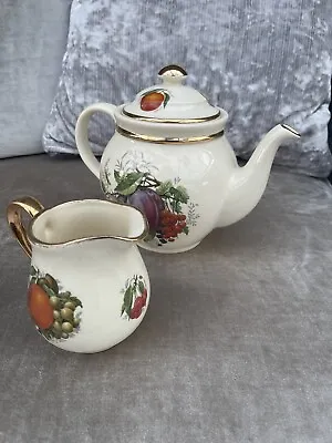 Buy English Gold Edging Tea Set- Teapot And Milk Jug, • 23£