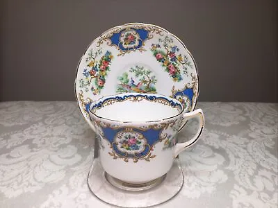 Buy Vintage Foley China Broadway Blue Cup And Saucer England Bone China • 28.41£