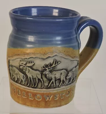 Buy Cold Mountain Pottery Yellowstone Moose Bison Bear Elk Coffee Mug Made Montana • 17.57£