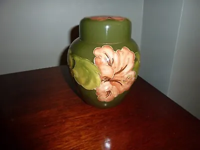 Buy Moorcroft 'Hibiscus' Green Ginger Jar Made In England!! 16cm Tall • 85£