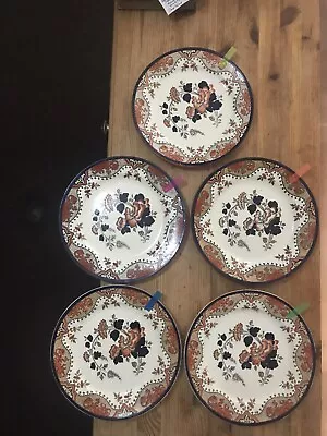 Buy 5 X Doulton Burslem 9.5  Plate 1880s Antique Vintage Made In England Victorian • 15.99£