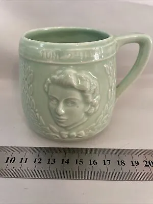 Buy 1953 KSP Coronation Mug Queen Elizabeth II Keele Street Pottery Royal Cup • 18£