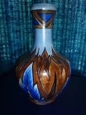 Buy Art Deco - Clews Chameleon Ware Blue Flame 22cm - Vase • 69.99£