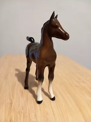 Buy Beswick England Small Arab Foal, Brown. 11cm × 9cm. Very Good Condition. • 11.50£