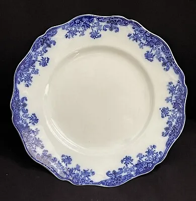 Buy John Maddock & Sons Linda Royal Vitreous Flow Blue Salad Plate, 1880-1896 • 28.94£