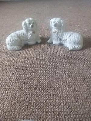 Buy Vintage Staffordshire Pottery Dogs • 15£