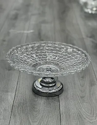 Buy Stunning Latest Round Silver Diamond Crystal Bling Fruit Bowl Latest Design • 33.99£