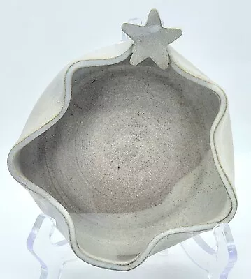Buy 6  Studio Art Pottery Trinket Dish Handcrafted Star Top Holiday Signed Tourville • 9.61£
