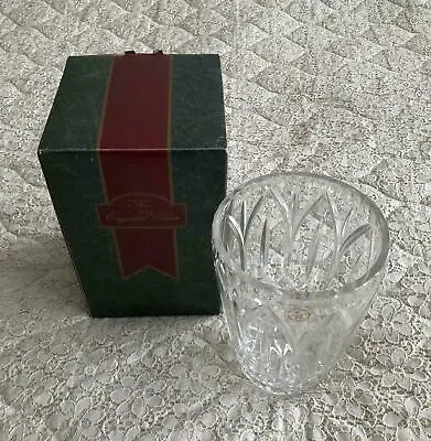 Buy Antique Crystal Clear Vase Handcutt Lead Crystal Vase 22cm Tall Brand New Boxed • 22.99£