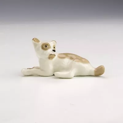 Buy Vintage Lomonosov USSR Porcelain - Hand Painted Miniature Dog Figurine • 2.99£