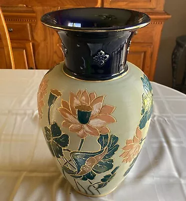 Buy Large Langley Mills, England Antique Ceramic  Vase 12  Tall Stunning! • 47.08£