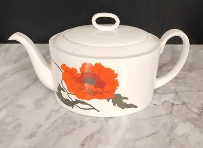 Buy Susie Cooper Wedgwood Cornpoppy Susie Cooper Design 5” Tea Pot Used VGC  • 58.20£