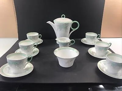 Buy Shelley Oxford Shape Coffee Set  For Six Pattern Number C 12391 Spurge 1930’s • 225£