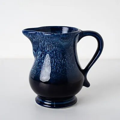 Buy Fosters Pottery Blue Milk Jug Cornwall Honeycomb Glaze • 14.99£