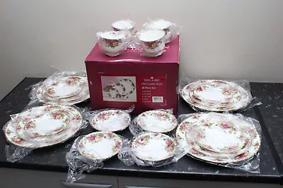 Buy Royal Albert Old Country Roses 20 Piece Set, Dated 1962 Teacups,Plates Saucers • 149.99£