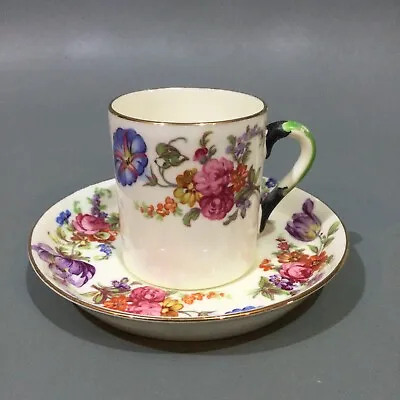 Buy Vintage Plant Tuscan Bone China Demitasse Coffee Cup & Saucer • 7.95£