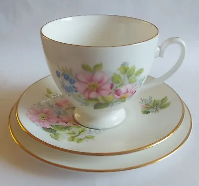 Buy Vintage Cup Saucer Plate Trio Royal Grafton Floral 1950s RARE Fine Bone China • 14£