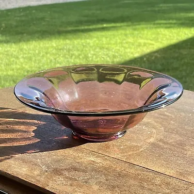 Buy Antiuqe Steuben Amethyst Purple Art Glass Console Bowl Centerpiece Depression • 71.92£