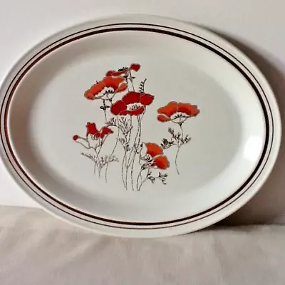 Buy Royal Doulton Field Flower Lambethware Vintage Large Oval Serving Meat Plate • 4.99£