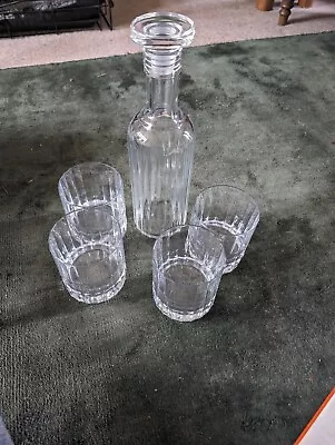 Buy John Lewis Bormioli Fluted Glass Decanter And Tumblers • 30£