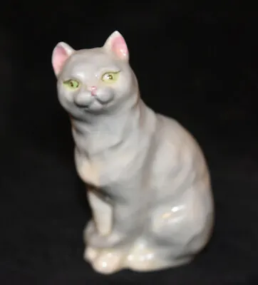 Buy Royal Worcester Cat Figurine 3616 Doughty Gray • 28.87£