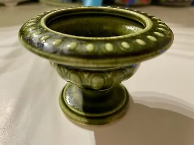 Buy Vintage Holkham Pottery Studio Small Urn Vase Posy Bowl Green 87. • 8.99£