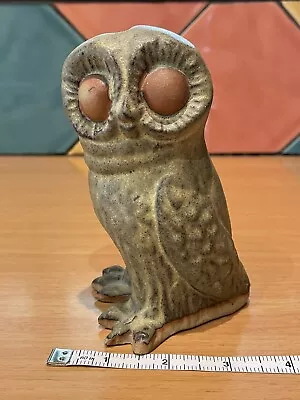 Buy Vintage Tremar Stoneware Pottery Owl Money Box Huge Brown Eyes & Makers Mark • 5£