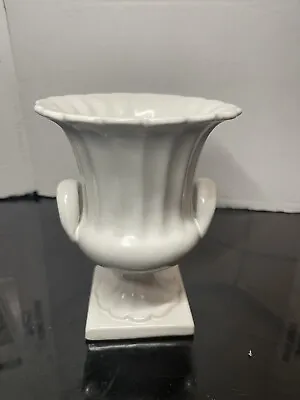 Buy White Twin Handled Urn Mantel Vase Jardiniere Pot Beswick Style • 15£
