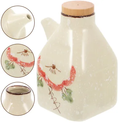 Buy  Olive Oil Dispenser Ceramic Sauce Bottle Japanese Vinegar Cruet Container • 14.86£